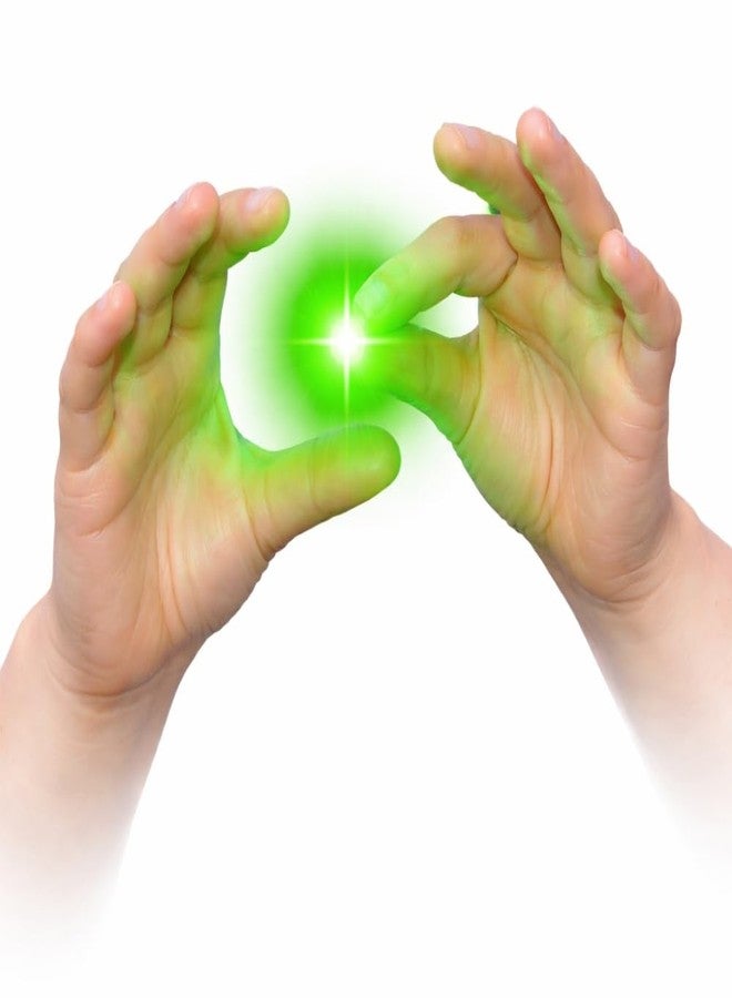 مايلز ماجيك مجموعة مايلز ماجيك السحرية المكونة من قطعتين من مصابيح الإبهام المطاطية السحرية المضيئة من أي مكان لخدع الأصابع (أخضر) - Image 1